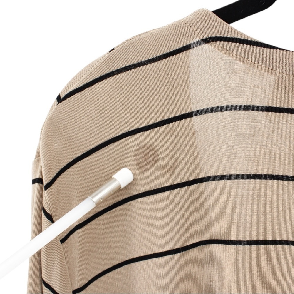 Chico’s Travelers Tab and Black Stripe Maxi Cardigan Capsule Chic Size XL - Picture 7 of 11